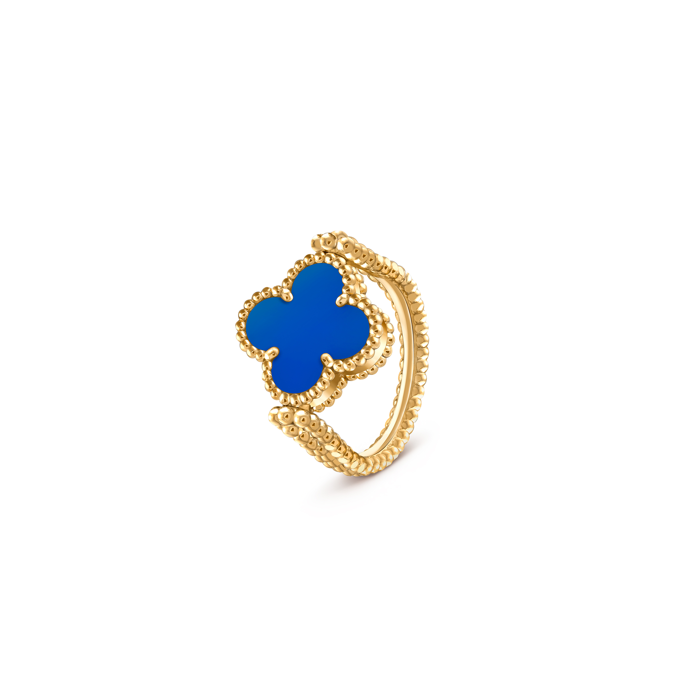 V*N CL*F arpels vintage alhambra reversible ring vcarpgv100